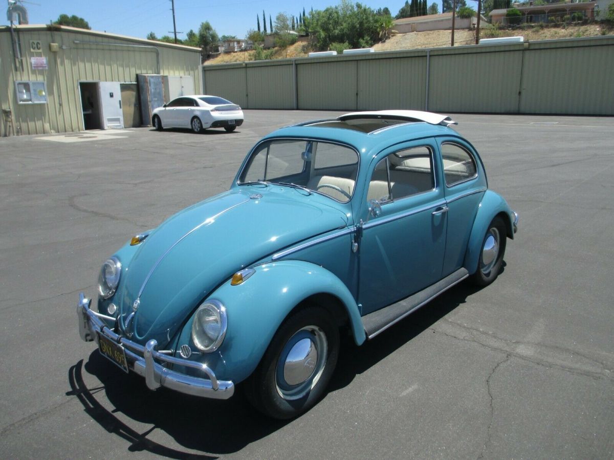 1963 VW Beetle, Factory Ragtop Sunroof, Excellent, Rust Free California Bug 1963 Volkswagen Beetle - Classic