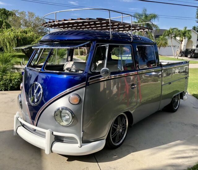 1963 VW Double Cab German built Transporter II with custom trailer 1963 Volkswagen Bus/Vanagon Crew Cab