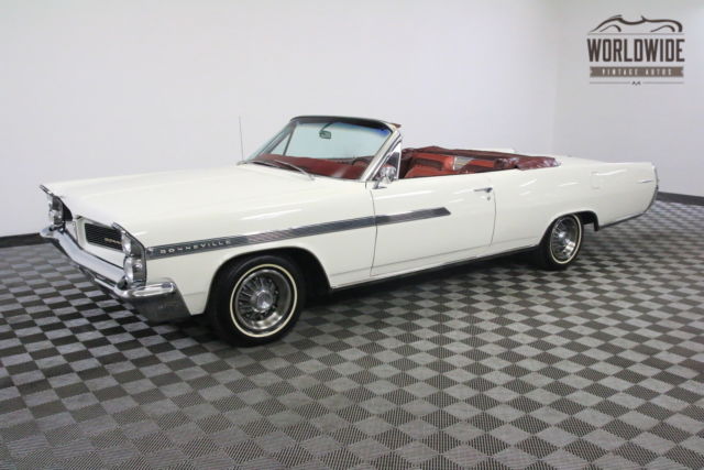 1963 White 389 V8 CONVERTIBLE GREAT SUMMER CRUISER! 1963 Pontiac Bonneville 389 V8 CONVERTIBLE GREAT SUMMER CRUISER