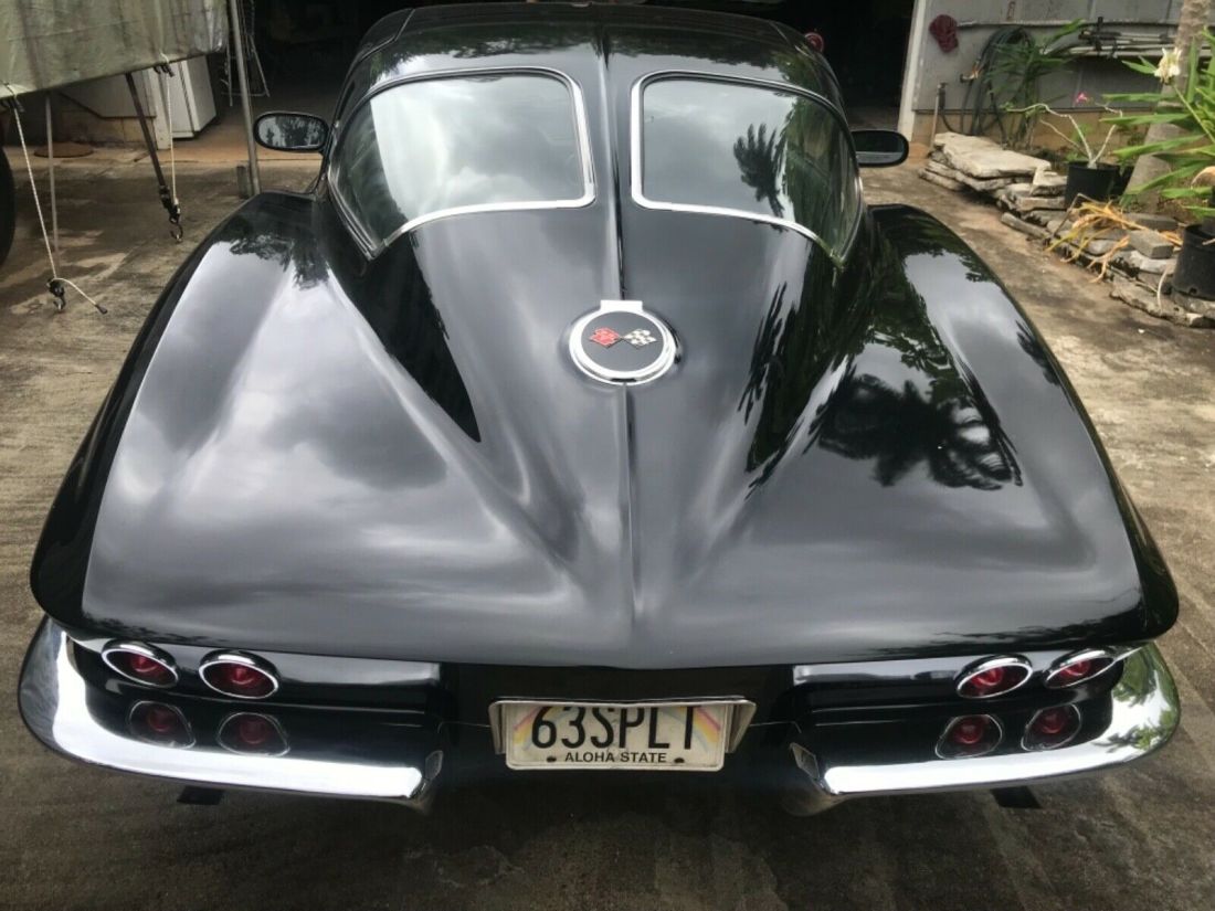 1963 Wide body Split Window, LS7 454 big block, 3sp automatic, knock offs Black 1963 Chevrolet Corvette stingray split window wide body