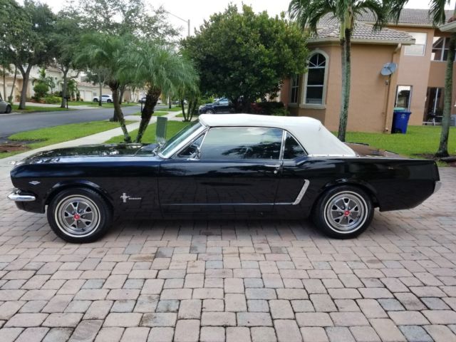 1964 1/2 (1965) Ford Mustang Convertible, Rare D-Code 289, Original Raven Black 1965 Ford Mustang Convertible, Rare D-Code 289