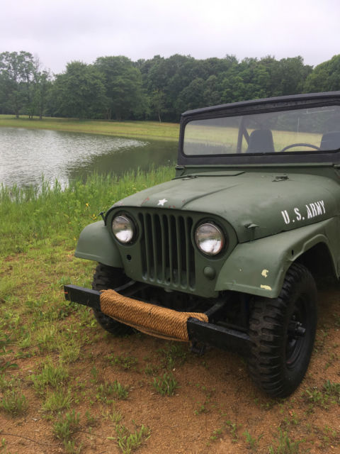 1964 Army style Jeep, army green 4 wheel drive 1964 Jeep Army style convertible