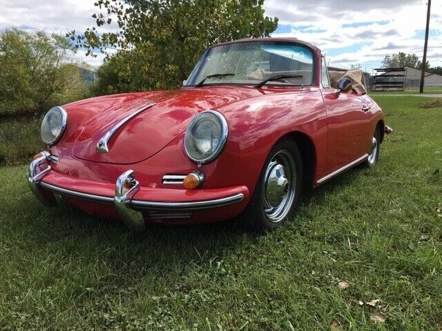 1964 BECK Super 90 Carrera Cabriolet ENVEMO TRIBUTE 1 of 4 Ruby Red & Tan 1964 Porsche 356 RESTORATION QUALITY TRIM