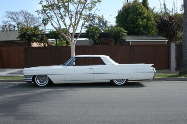 1964 Cadillac Coupe DeVille White Red Interior 1964 Cadillac DeVille