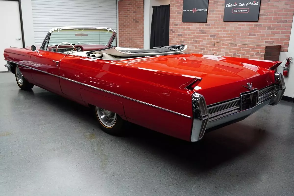 1964 Cadillac DeVille Convertible 62419 Miles Red Convertible 429 V8 3 Speed Aut 1964 Cadillac DeVille Convertible