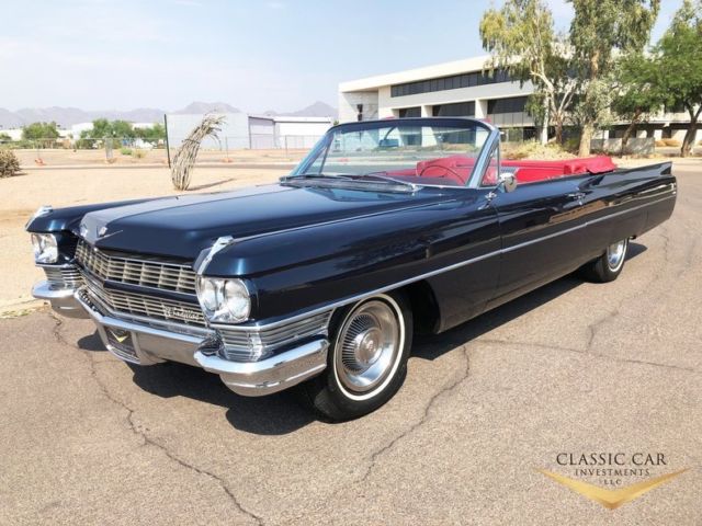 1964 Cadillac DeVille Convertible - Absolutely Spectacular Car - A/C - Buckets! 1964 Cadillac DeVille Convertible