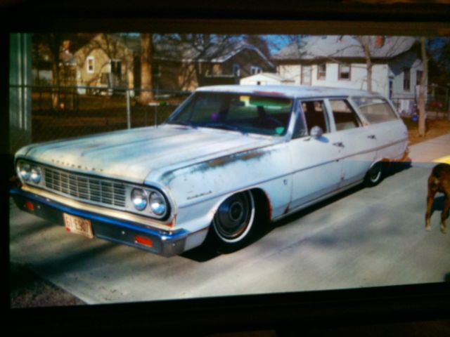 1964 chevelle wagon lowrider bagged malibu air ride no reserve FUN!!! 1964 Chevrolet Chevelle
