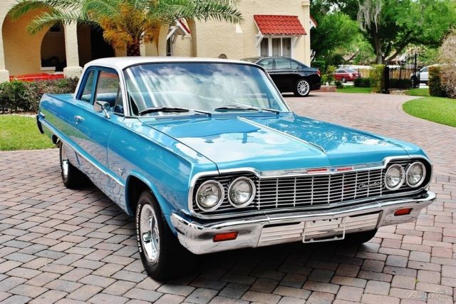 1964 Chevrolet Biscayne Hardtop Fully Restored 348 V8 Tri-Power Beautiful - photo 11