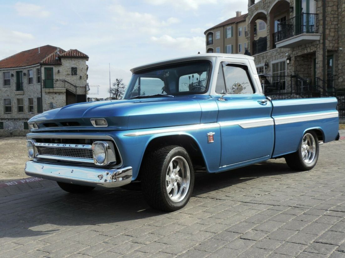 1964 Chevrolet C10 Pickup, Fleetside, Modified Stock, Classic Truck, 350ci 350hp 1964 Chevrolet C-10 Marina Blue Metallic w/Pearl and White Pearl Cab