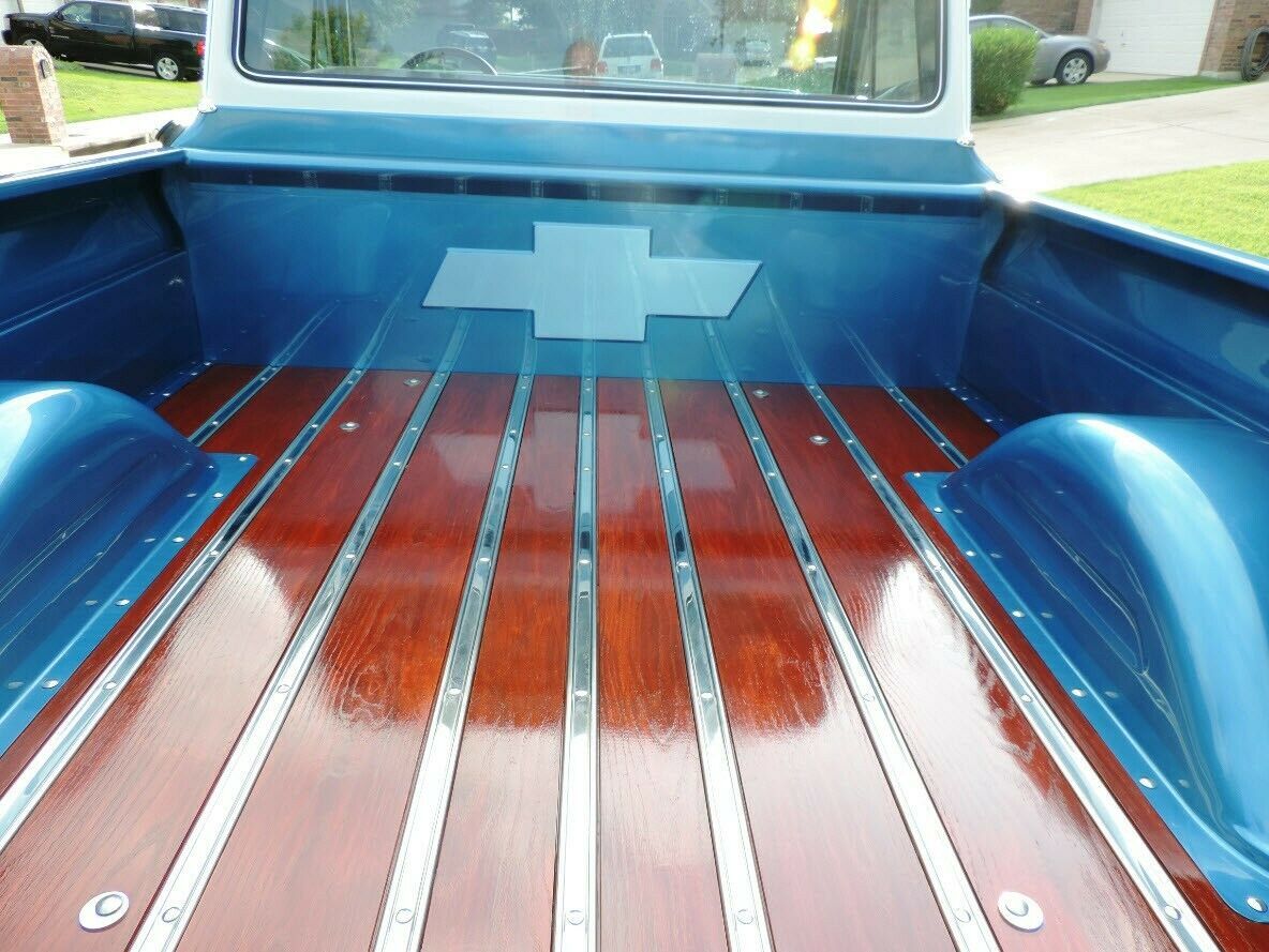 1964 Chevrolet C-10 Marina Blue Metallic w/Pearl and White Pearl Cab - photo 12