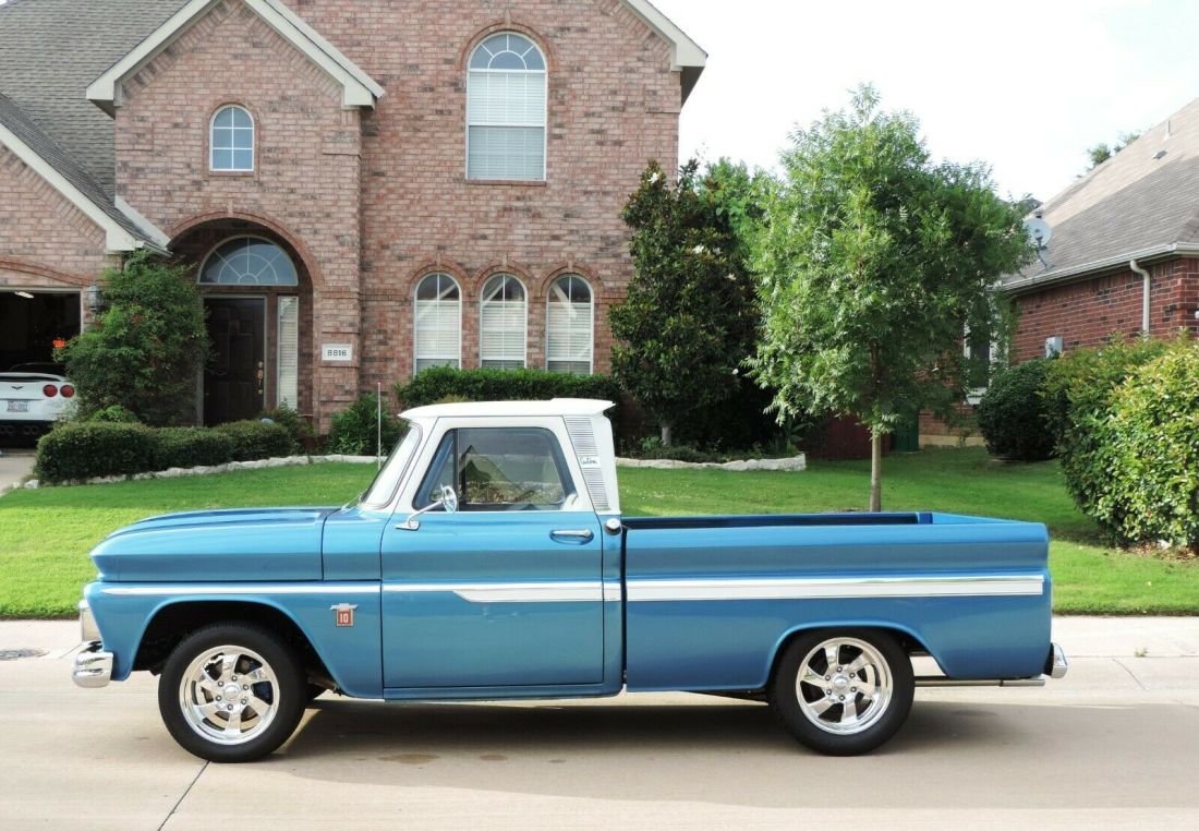 1964 Chevrolet C-10 Marina Blue Metallic w/Pearl and White Pearl Cab - photo 3