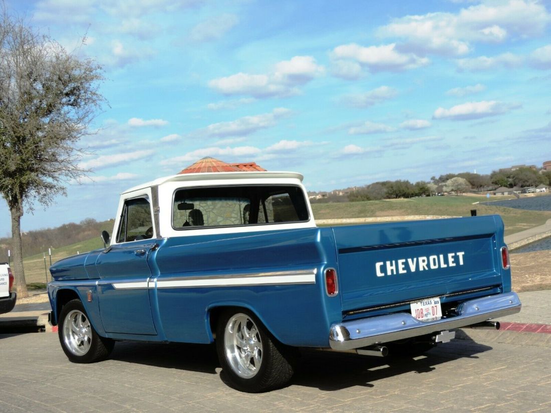 1964 Chevrolet C-10 Marina Blue Metallic w/Pearl and White Pearl Cab - photo 5