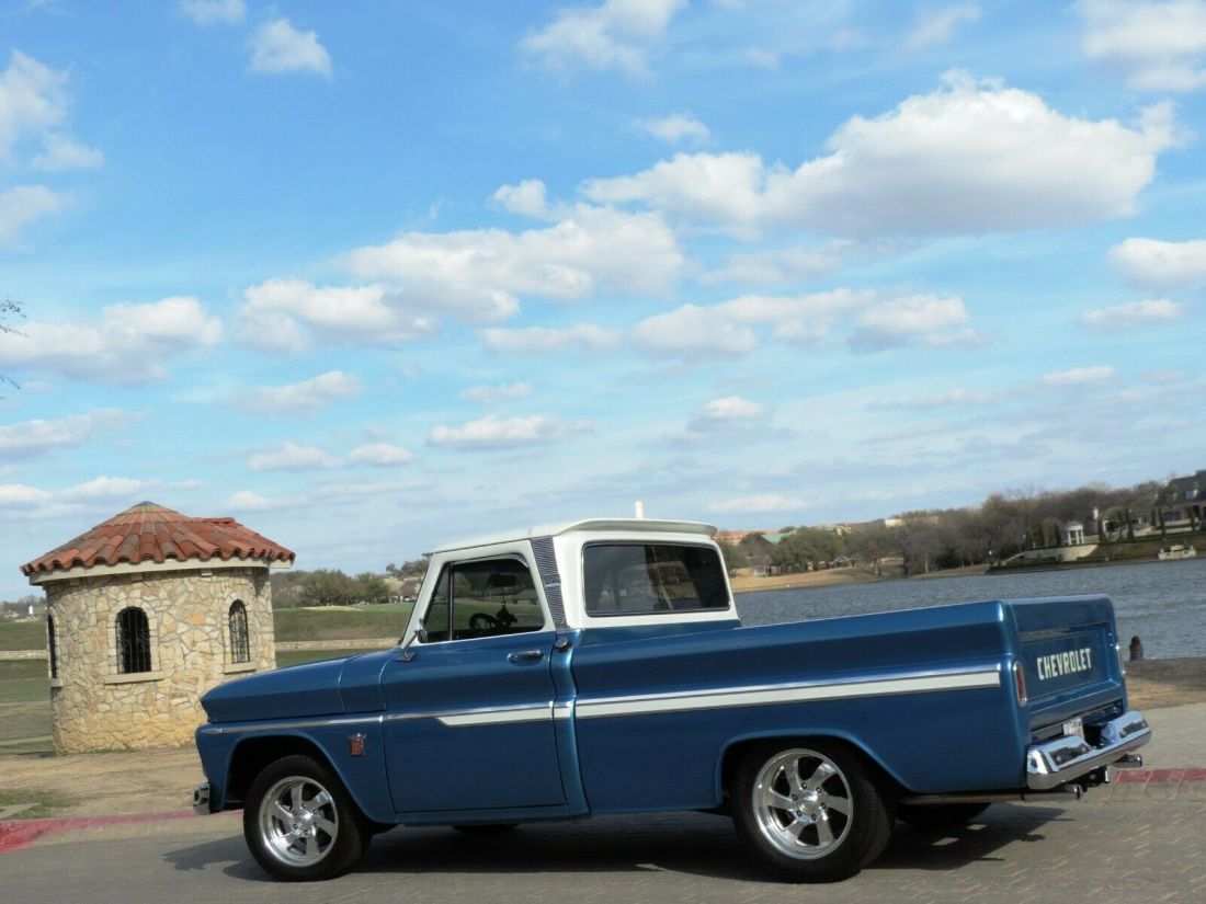 1964 Chevrolet C-10 Marina Blue Metallic w/Pearl and White Pearl Cab - photo 6