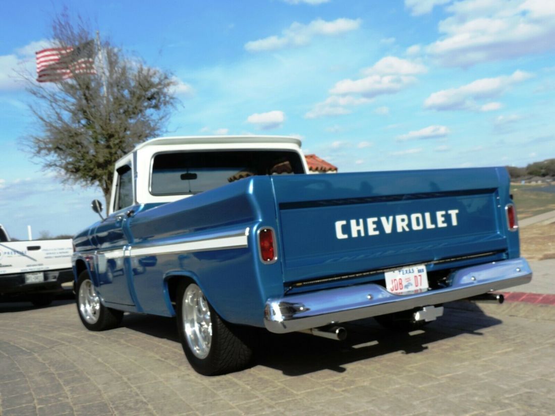1964 Chevrolet C-10 Marina Blue Metallic w/Pearl and White Pearl Cab - photo 7