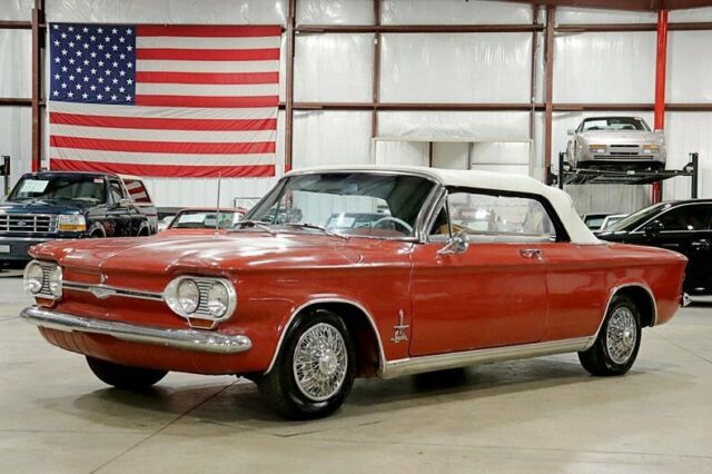 1964 Chevrolet Corvair Monza Spyder 72188 Miles Red Convertible Turbocharged 6-C 1964 Chevrolet Corvair Monza Spyder