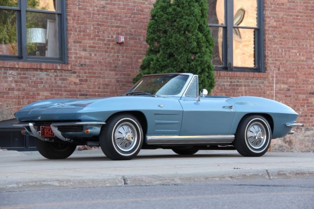 1964 Chevrolet Corvette 327/300hp All Numbers Matching, Silver Blue on Blue 1964 Chevrolet Corvette