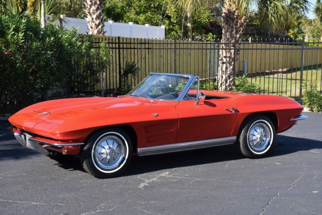 1964 Chevrolet Corvette 327C.I. Auto Both Tops! 0 Riverside Red Convertible 327C 1964 Chevrolet Corvette 327C.I. Auto Both Tops!