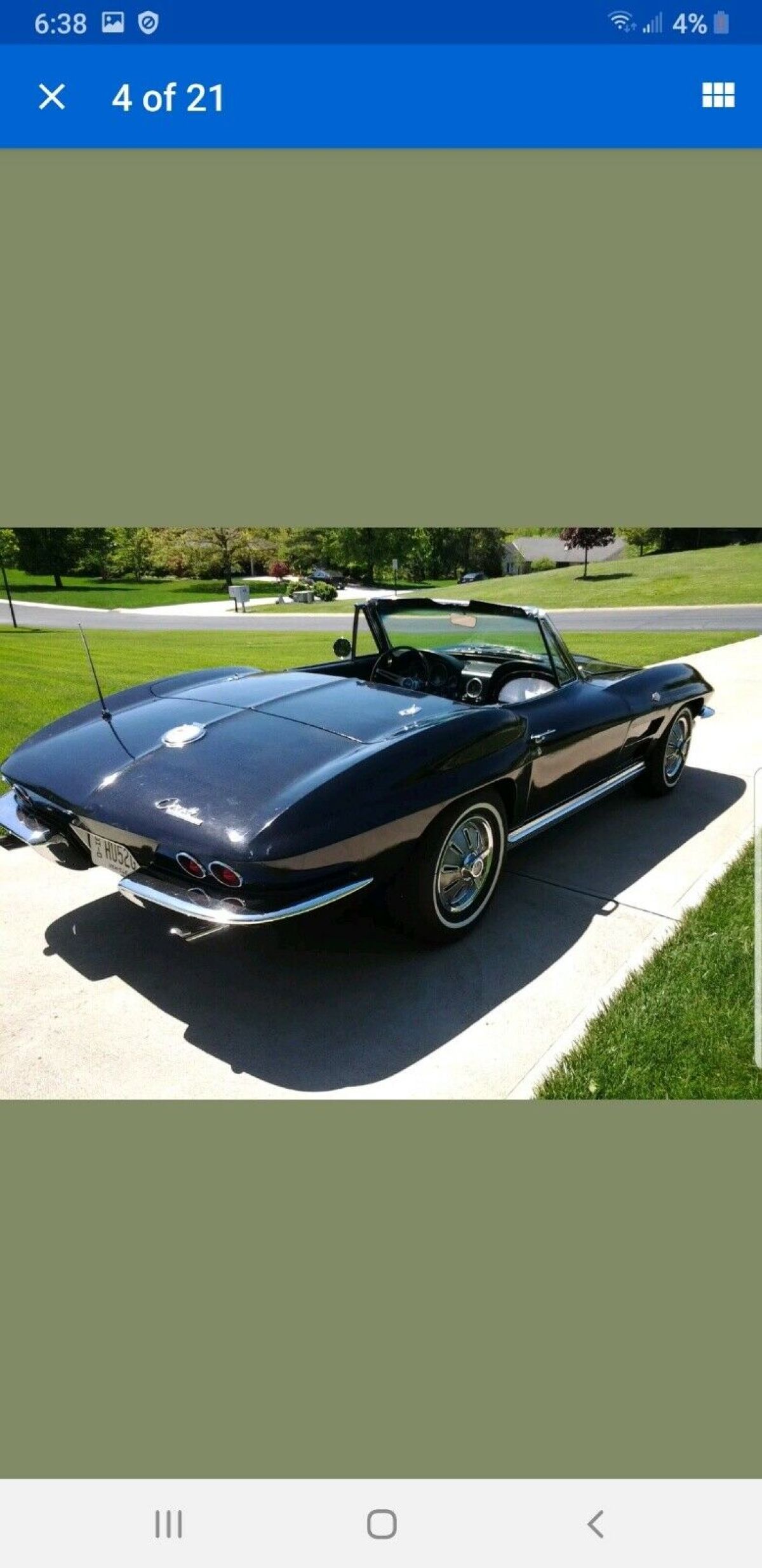 1964 Chevrolet Corvette Convertible Black RWD Manual 1964 Chevrolet Corvette