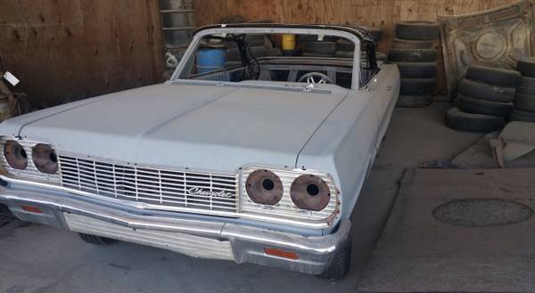 1964 CHEVROLET IMPALA CONVERTED CONVERTIBLE TOP 1964 Chevrolet Impala