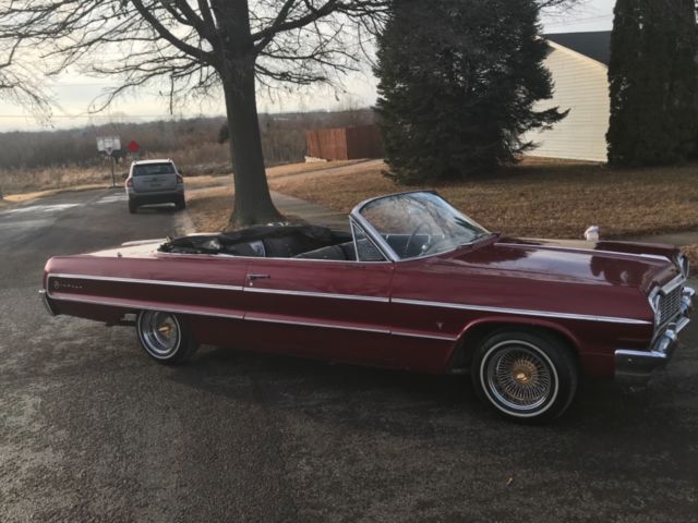 1964 CHEVROLET IMPALA CONVERTIBLE CRUISER LOWRIDER DONK HOT ROD CLASSIC DAYTONS 1964 Chevrolet Impala