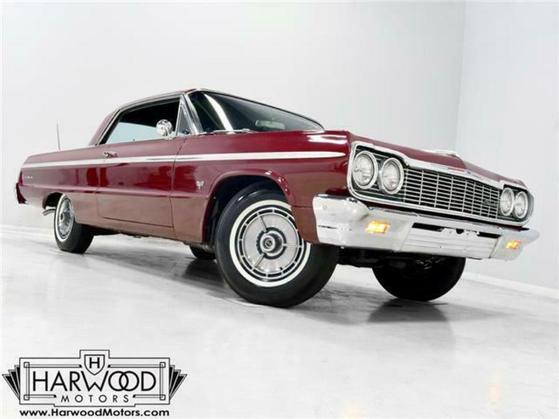 1964 Chevrolet Impala Hardtop 72552 Miles Palomar Red Coupe 327 cubic inchV8 Aut 1964 Chevrolet Impala Hardtop