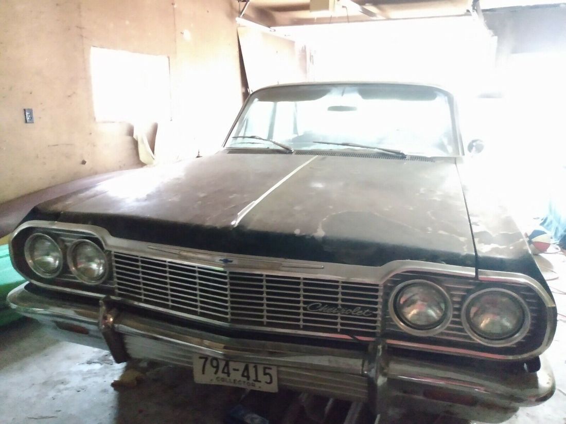 1964 Chevrolet Impala Sedan Red RWD Automatic chrome 1964 Chevrolet Impala chrome