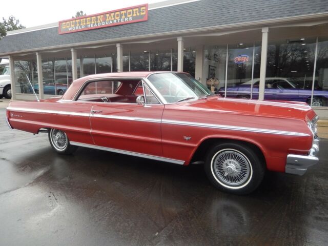 1964 Chevrolet Impala SS Riverside red 327 hp/300hp 4 speed car 1964 Chevrolet Impala Super Sport