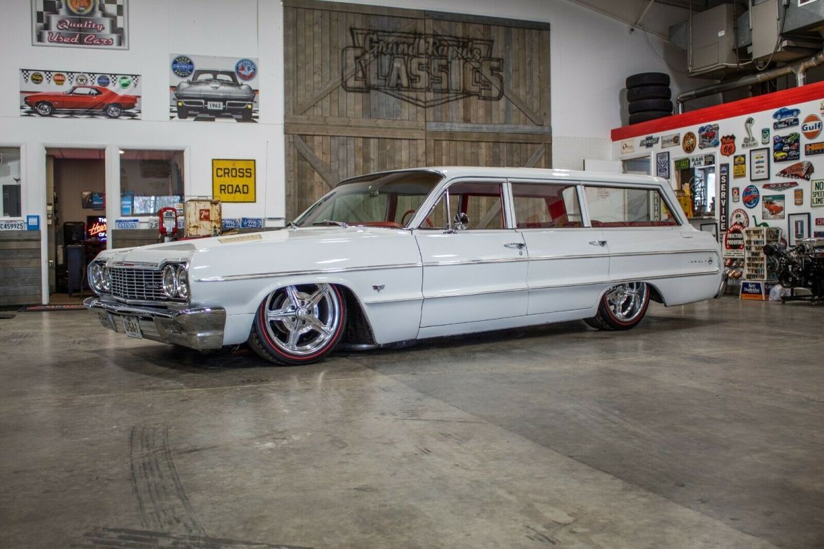 1964 Chevrolet Impala Wagon AIR RIDE! AC! Billet Specialties & Redlines 1964 Chevrolet Impala Wagon; AC, Air Ride, Billets & Redlines