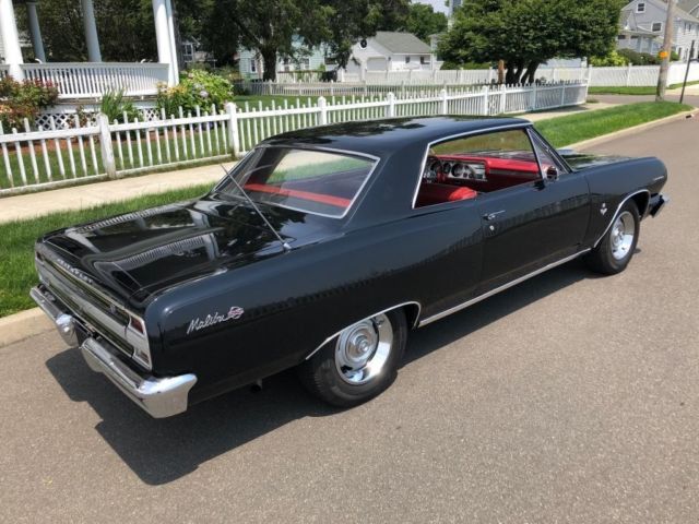 1964 CHEVROLET MALIBU SS CUSTOM BLACK/RED INTERIOR 283V8 4/SP 1964 Chevrolet Malibu --