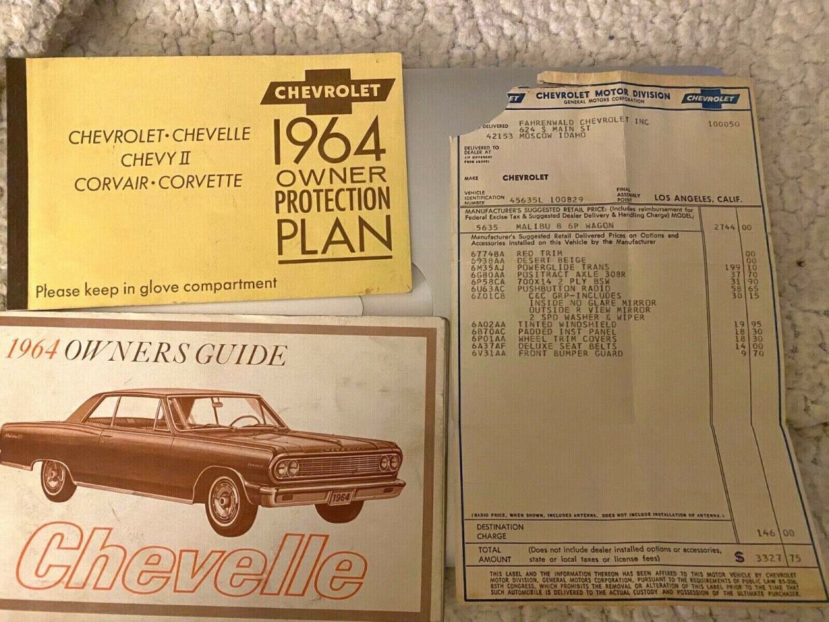 1964 Chevrolet Chevelle 1 OWNER ONLY 57K MILES UNRESTORED LIKE NEW SHAPE - photo 2