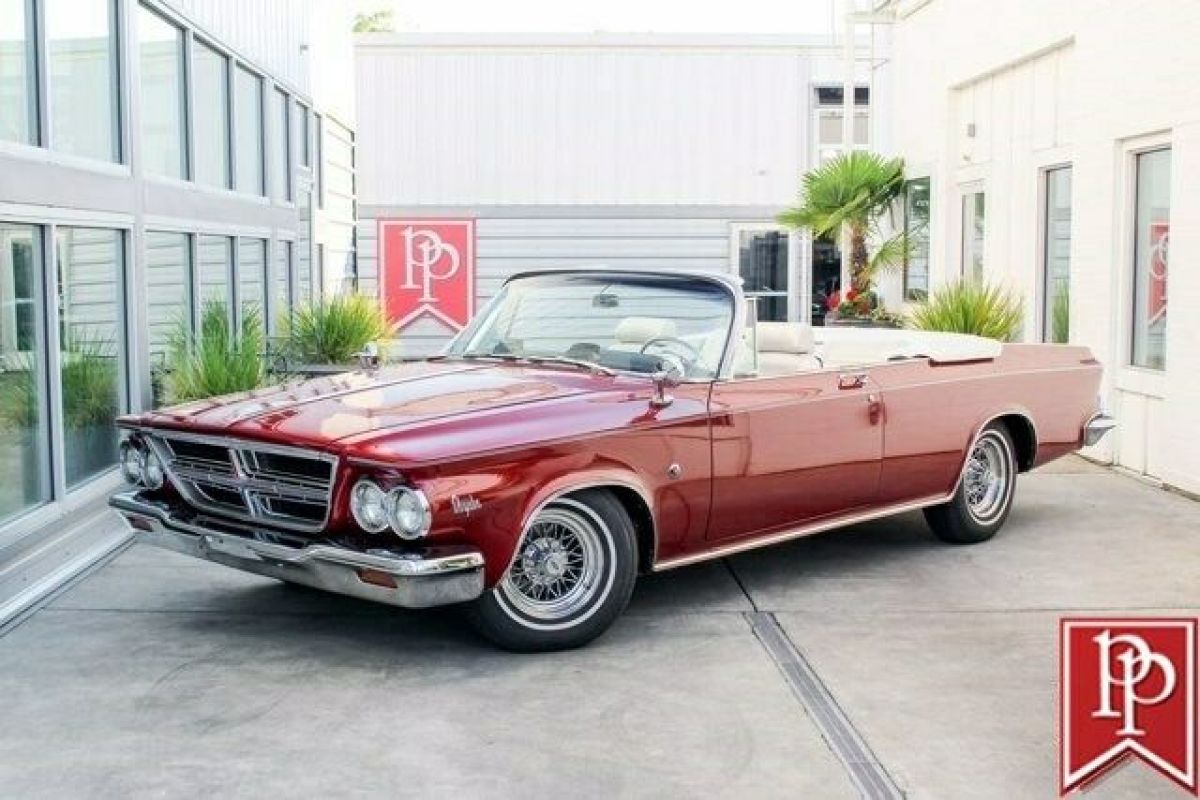 1964 Chrysler 300K Convertible 869 Miles Royal Red 1964 Chrysler 300 Series Convertible