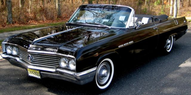 1964 Conv.,Rare Sharp Black/Black/Silver Int,Black Power Top,310 V-8,Auto,PS,PB 1964 Buick LeSabre