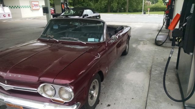 1964 Corvair Monza convertible 4spd with 140 4 carb engine. No reserve. 1964 Chevrolet Corvair Monza