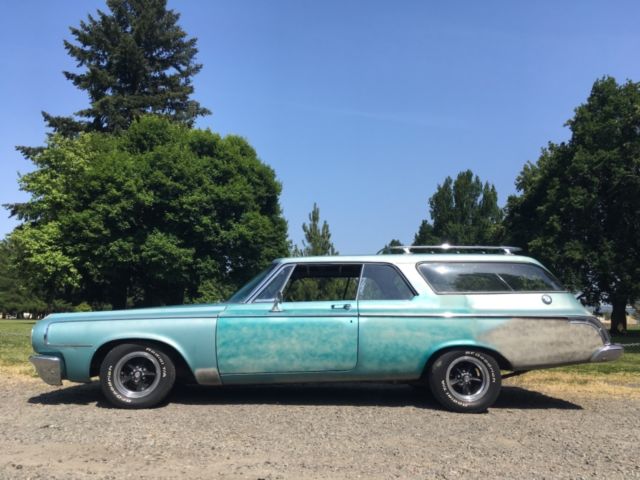 1964 Dodge 330 CUSTOM 2 DOOR HARDTOP 9 passenger STATION WAGON project 1964 Dodge Coronet