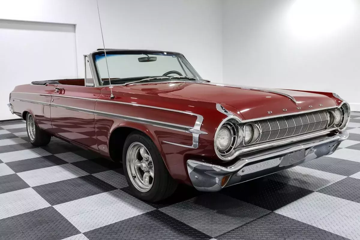 1964 Dodge Polara Convertible 59435 Miles Red Convertible 440ci HP Block Push B 1964 Dodge Polara Convertible