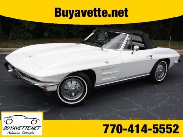 1964 Ermine White Corvette Buyavette inc Atlanta 1964 Chevrolet Corvette Convertible