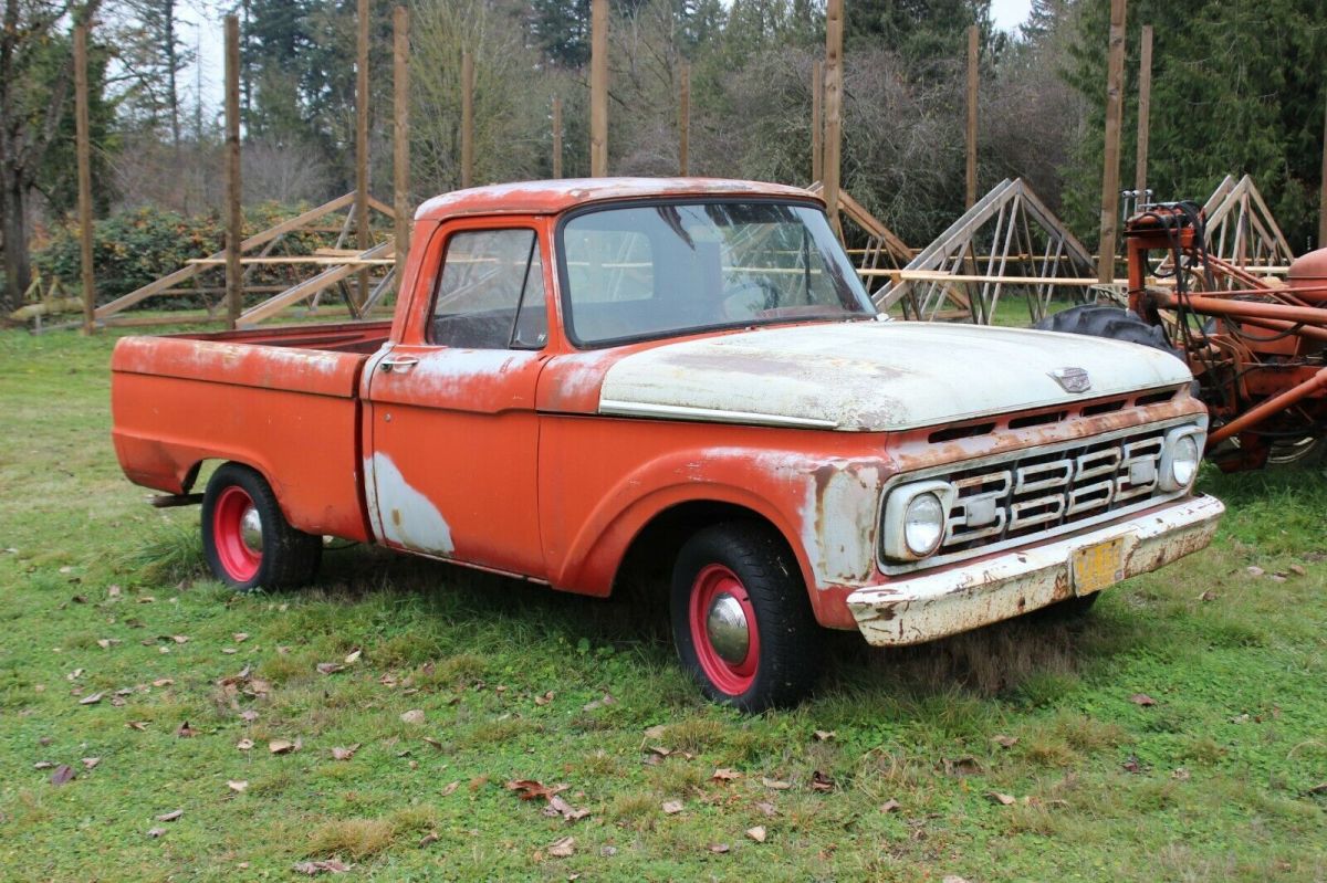 1964 F100 Short Bed Styleside Custom 1964 Ford F-100 Styleside