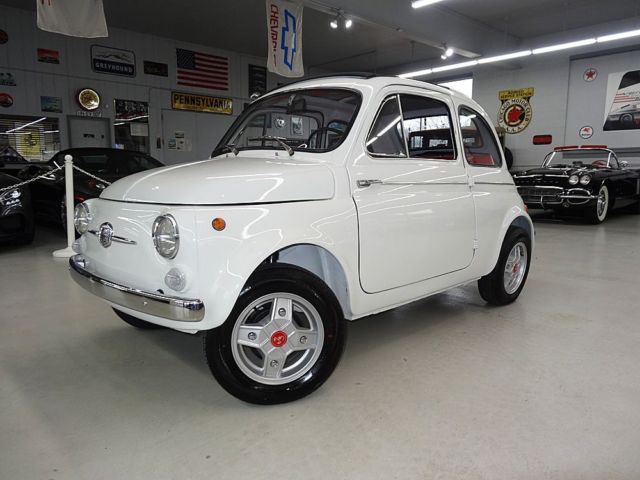 1964 Fiat 500D Fully Restored Folding Roof Runs Great Red & White Vinyl