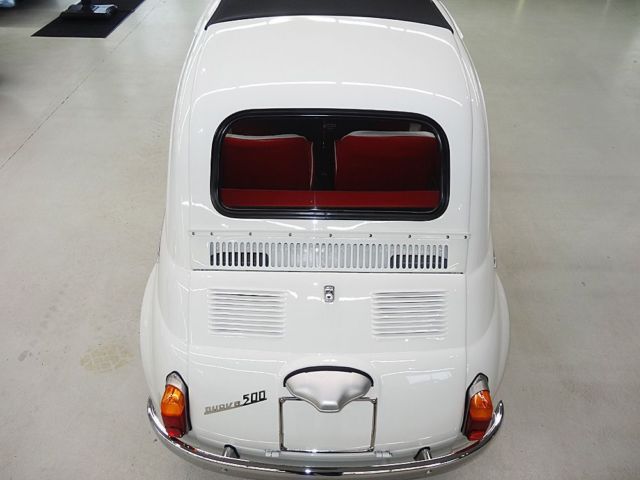 1964 Fiat 500D Fully Restored Folding Roof Runs Great Red & White Vinyl - photo 12