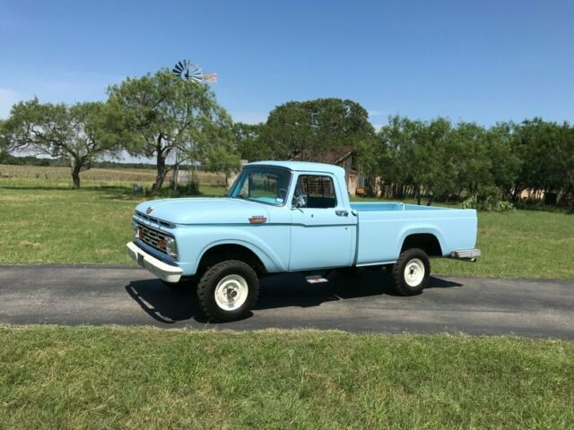 1964 Ford F-100 4x4, Custom Cab, 2922 Produced 38548 Miles Skylight Blue Pickup 1964 Ford F-100 4x4, Custom Cab, 2922 Produced