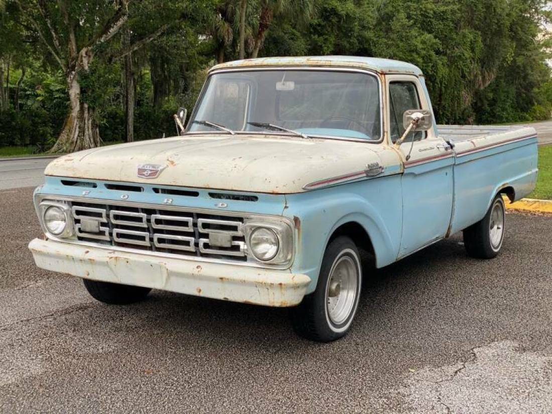 1964 Ford F-100 Custom Cab F100 Hot Rod Muscle Classic Antique Patina V8 WOW NR! 1964 Ford F-100 Custom Cab