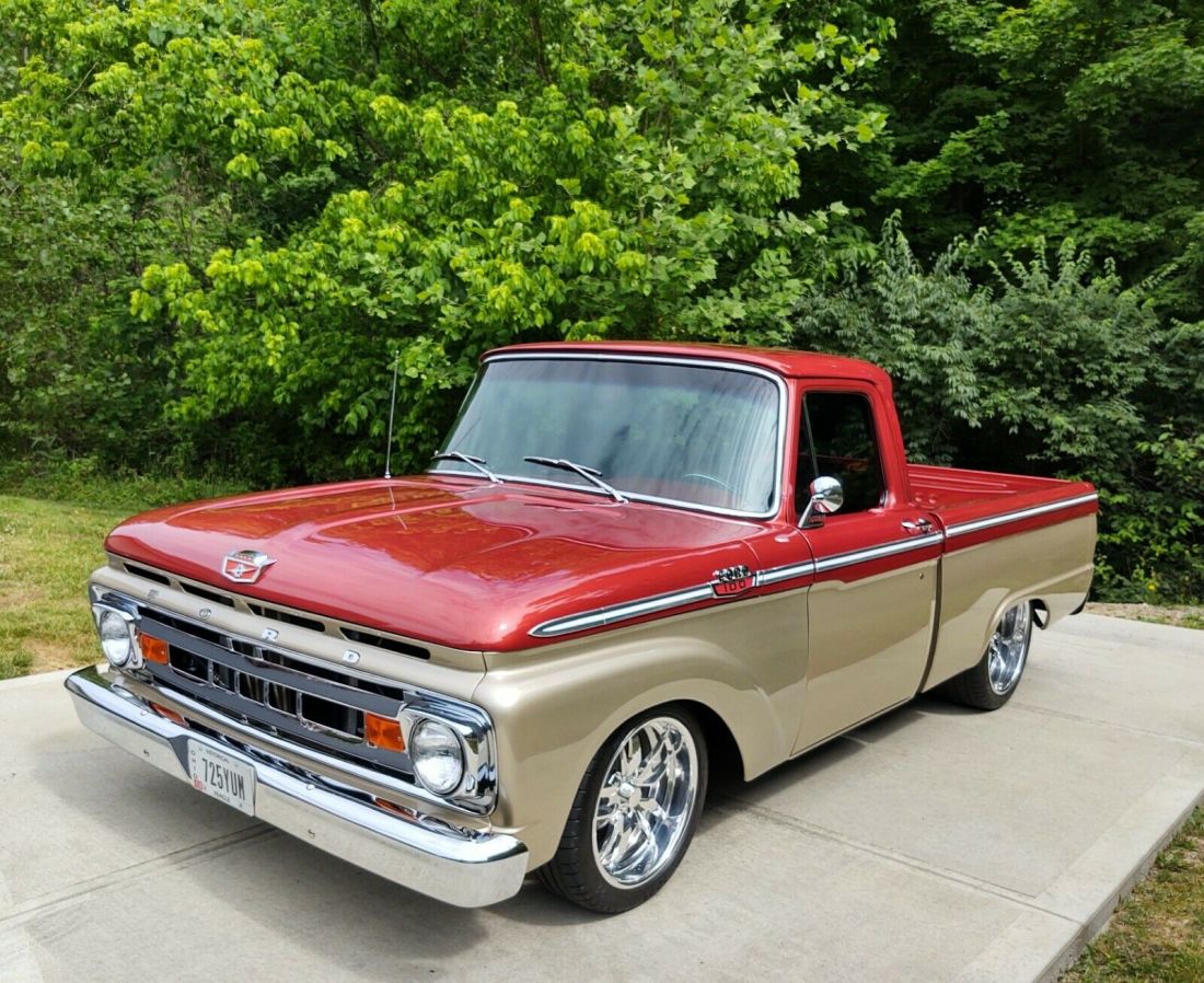 1964 Ford F100 Pickup Truck Pick Up Nostalgia Hot Rod Street Rod 1964 Ford F-100