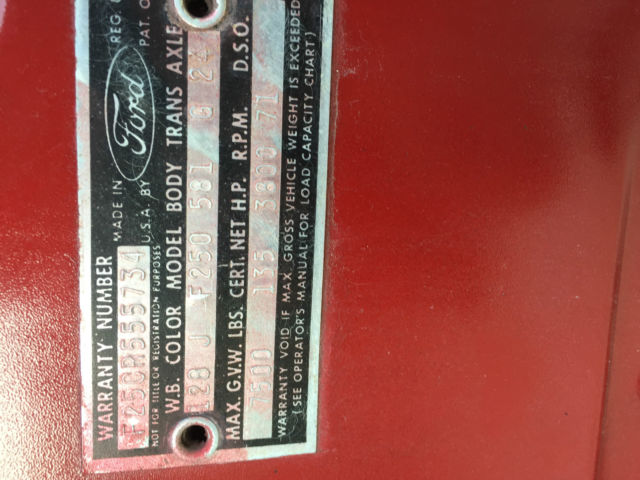 1964 Ford F-250 f100 f150 - photo 12