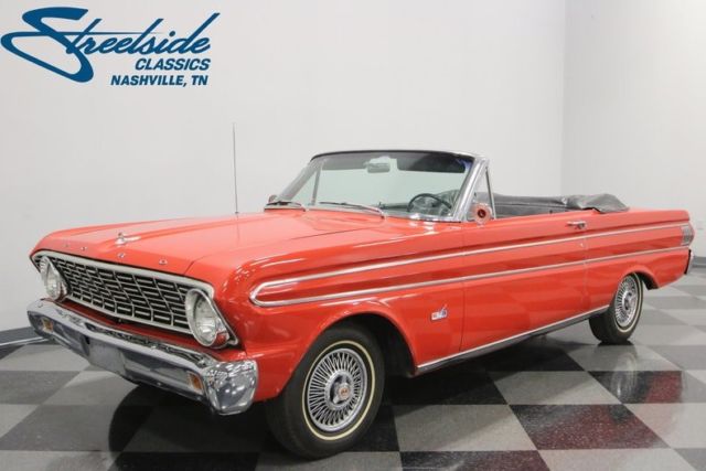 1964 Ford Falcon Futura 56427 Miles Red Convertible 200 CI Inline 6 3 Speed Manu 1964 Ford Falcon Futura