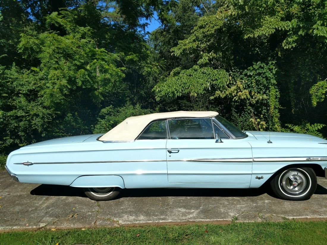 1964 Ford Galaxie 500 XL Convertible Blue RWD Automatic xl 1964 Ford Galaxie 500 XL xl