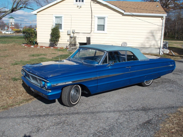 1964 Ford Galaxie XL 500 Convertible; Mild Custom; 390; Cruise-o-matic (video) 1964 Ford Galaxie XL 500