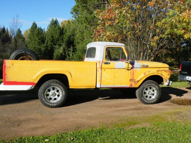 1964 ford pickup F100 factory 4X4 Org, 55000 miles numbers matching 1964 Ford F-100 custom