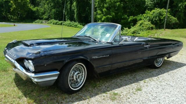 1964 Ford Thunderbird convertible, 390ci, AC, Cruise, tonneau cover, 48 spokes 1964 Ford Thunderbird Convertible