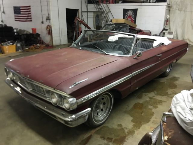1964 Galaxie 500 Convertible R CODE Factory 427 Dual 4 Barrel Carbs 4 Speed 1964 Ford Galaxie Galaxie R Code 4 Speed