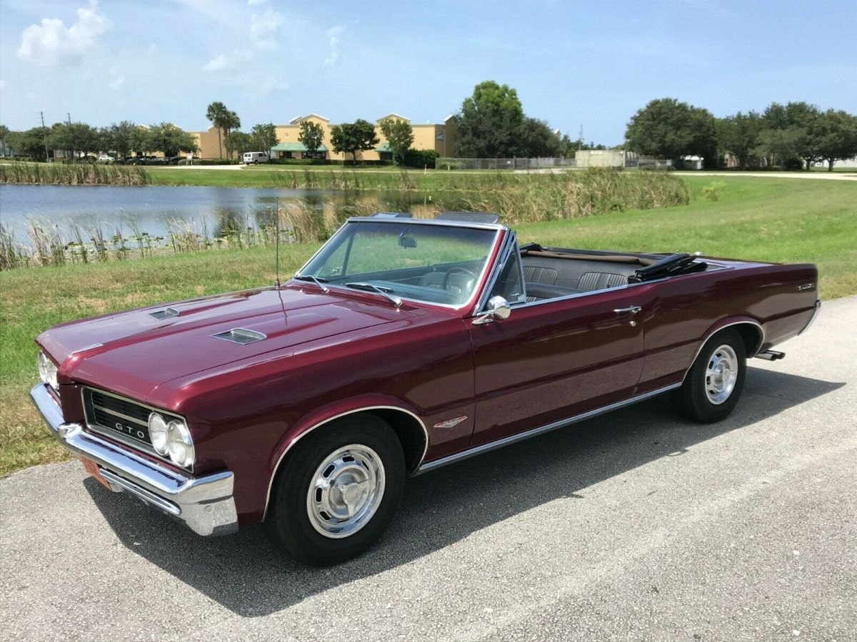 1964 Gto Convertible Tri -Power 4 Speed PHS Documented 1964 Pontiac GTO Gto